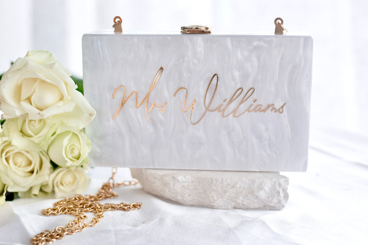 Pearl Bridal Clutch